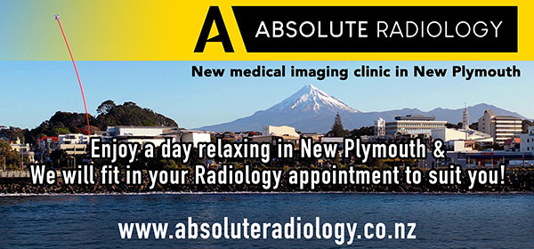 Dublin Board Creative. Absolute Radiology, enjoy a day relaxing in New Plymouth and we will fit in your Radiology appointment to suit you! www.absoluteradiology.co.nz