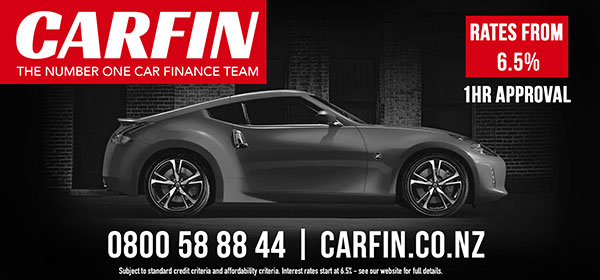 C3 Board creative. Carfin, the number one car finance team. Rates from 6.5%, 1hour approval. 0800588844. carfin.co.nz