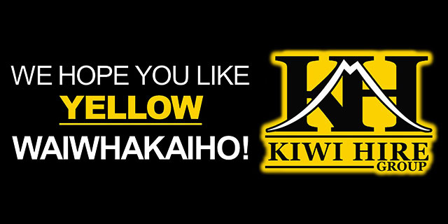 Hobson Board creative. We hope you like yellow Waiwhakaiho! Kiwi Hire Group.