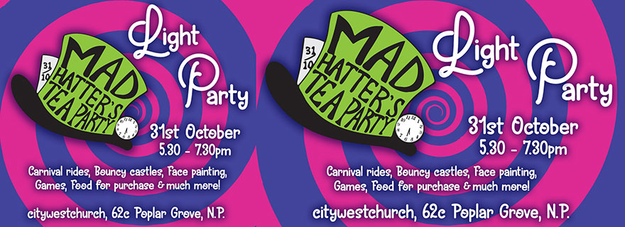 Liardet Board Creative. Mad hatter's tea party. Light Party. Carnival rides, bouncy castles, face painting, games, food for purchase and much more.