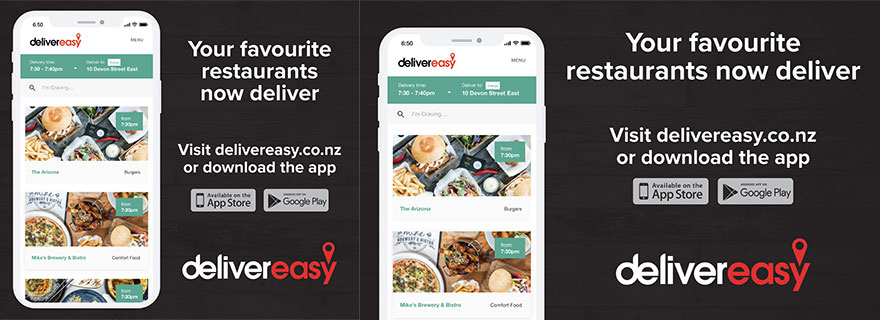 Liardet Board Creative. Your favourite restaurants now deliver. Visit delivereasy.co.nz or download the app. Deliver easy.